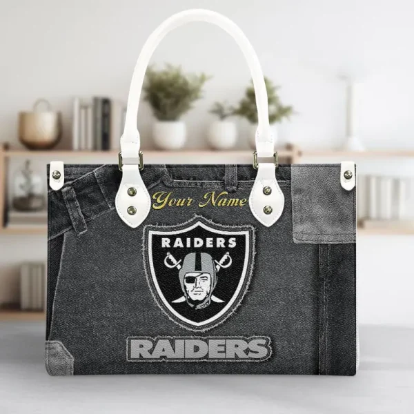Las Vegas Raiders Leather Bag Handbag For Women VITTHB417 - Image 4