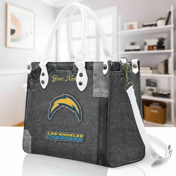 Los Angeles Chargers Leather Bag Handbag For Women VITTHB418 - Image 3