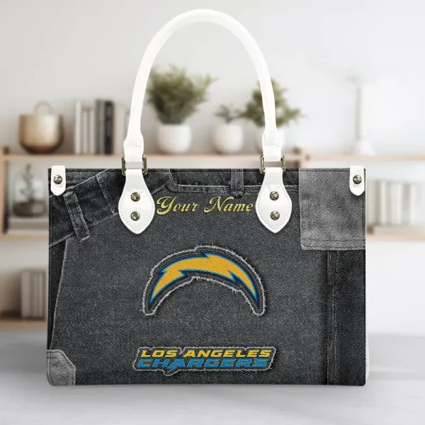 Los Angeles Chargers Leather Bag Handbag For Women VITTHB418 - Image 4