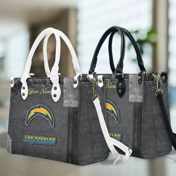 Los Angeles Chargers Leather Bag Handbag For Women VITTHB418 - Image 5