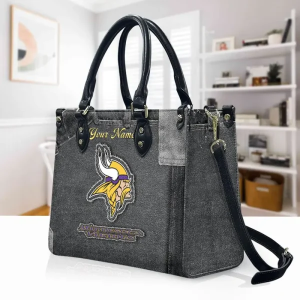 Minnesota Vikings Leather Bag Handbag For Women VITTHB421