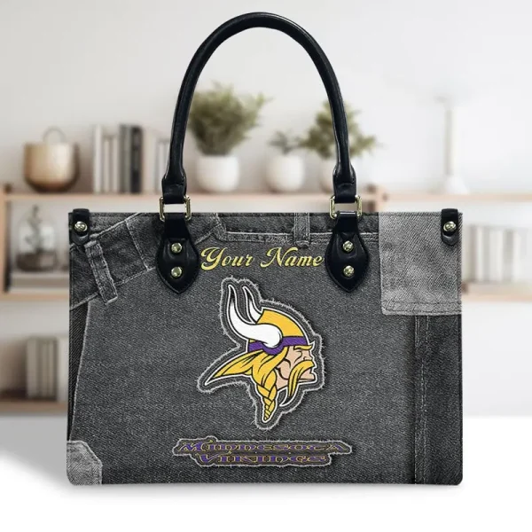 Minnesota Vikings Leather Bag Handbag For Women VITTHB421 - Image 2