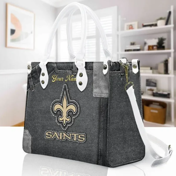 New Orleans Saints Leather Bag Handbag For Women VITTHB423 - Image 3