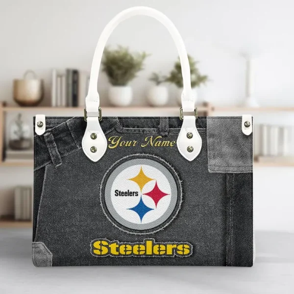 Pittsburgh Steelers Leather Bag Handbag For Women VITTHB427 - Image 4
