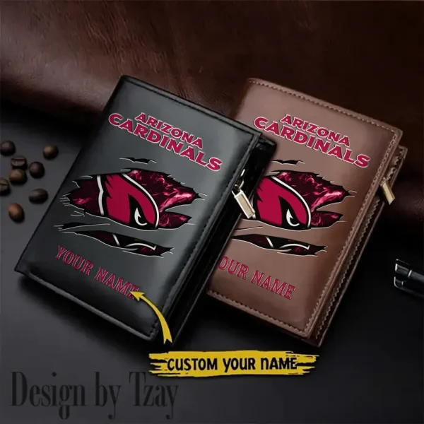 Arizona Cardinals Leather Vertical Men Wallet Gifts For Fans SPTLVW955