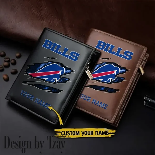 Buffalo Bills Leather Vertical Men Wallet Gifts For Fans SPTLVW958