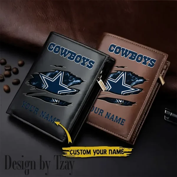 Dallas Cowboys Leather Vertical Men Wallet Gifts For Fans SPTLVW963