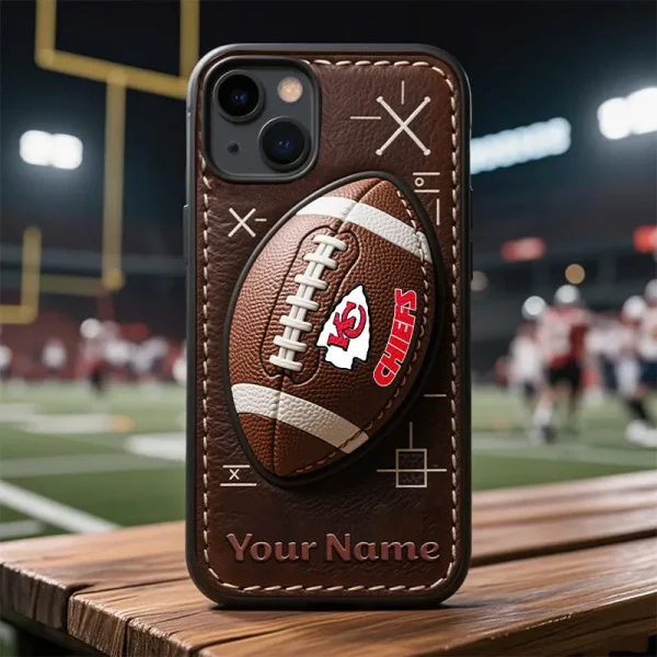 Kansas City Chiefs Football US Team Brown Special Phone Case Personalized Gift For Fans BGPC946 - Image 2