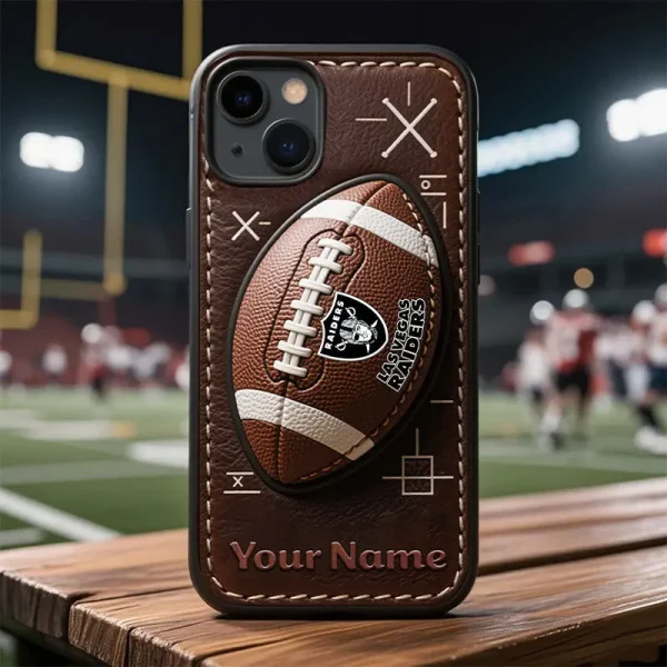 Las Vegas Raiders Football US Team Brown Special Phone Case Personalized Gift For Fans BGPC953 - Image 2
