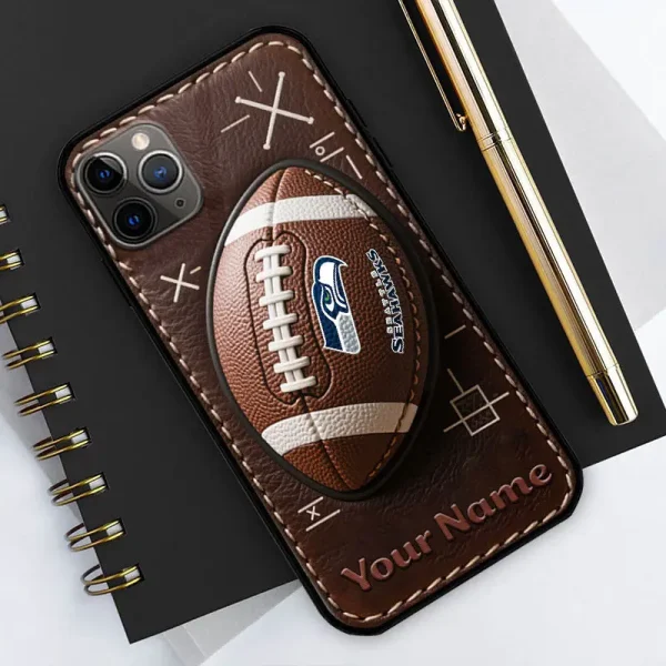 Seattle Seahawks Football US Team Brown Special Phone Case Personalized Gift For Fans BGPC959 - Image 2