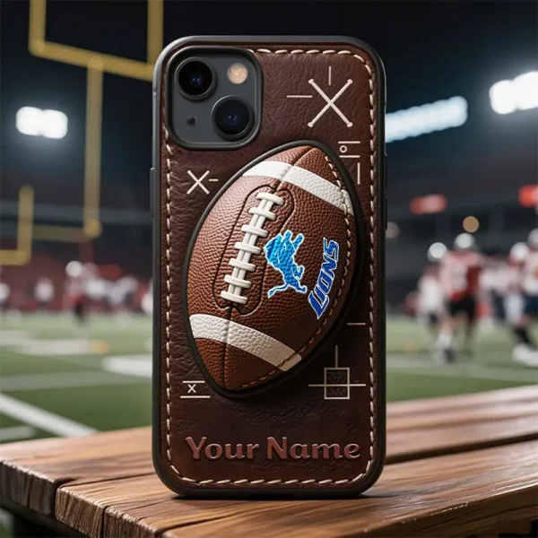 Detroit Lions Football US Team Brown Special Phone Case Personalized Gift For Fans BGPC972 - Image 2