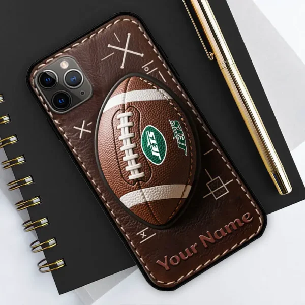 New York Jets Football US Team Brown Special Phone Case Personalized Gift For Fans BGPC977 - Image 2