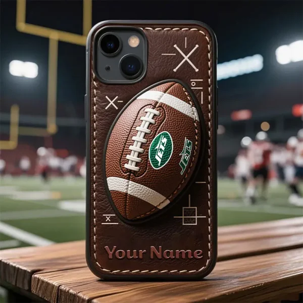 New York Jets Football US Team Brown Special Phone Case Personalized Gift For Fans BGPC977 - Image 3