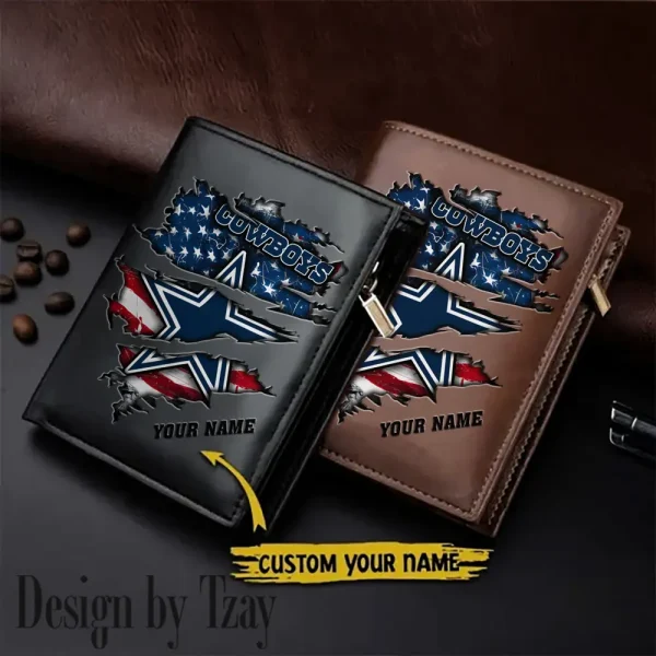 Dallas Cowboys Leather Vertical Men Wallet Gifts For Fans SPTLVW931