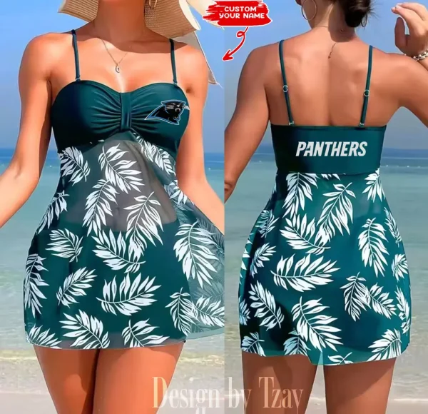 Carolina Panthers Summer Women's Short Dress With Shorts Trending 2025 SPTSWSDT005 - Image 2