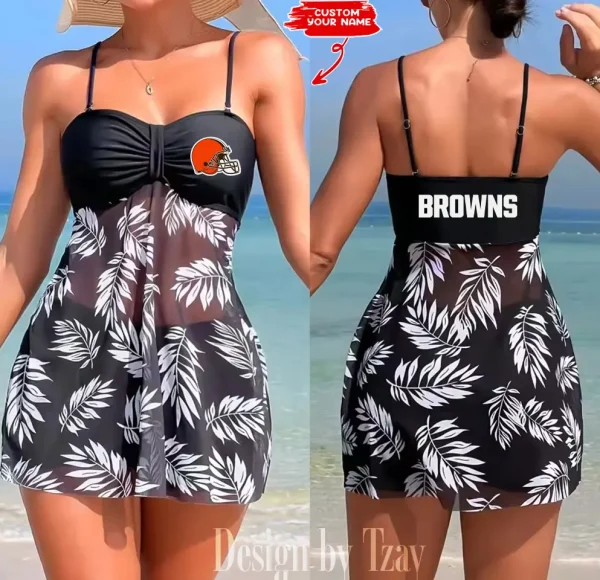 Cleveland Browns Summer Women's Short Dress With Shorts Trending 2025 SPTSWSDT008