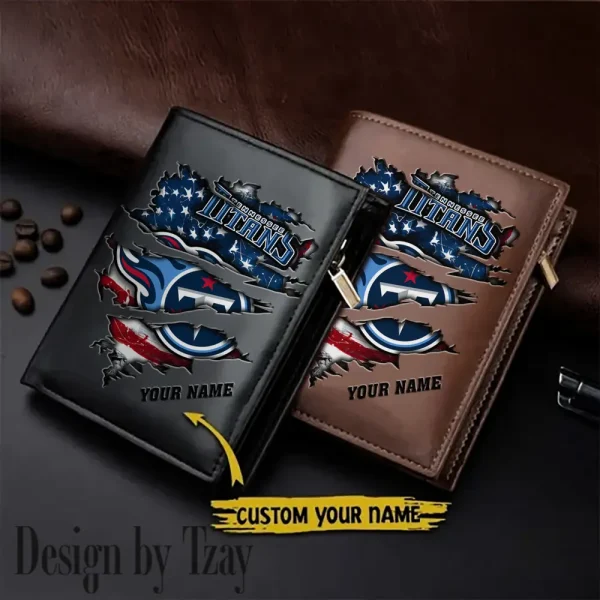 Tennessee Titans Leather Vertical Men Wallet Gifts For Fans SPTLVW953