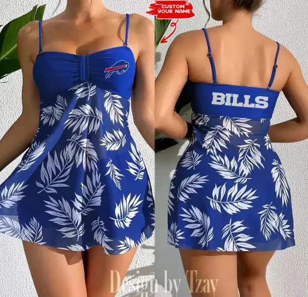 Buffalo Bills Summer Women's Short Dress With Shorts Trending 2025 SPTSWSDT004 - Image 2