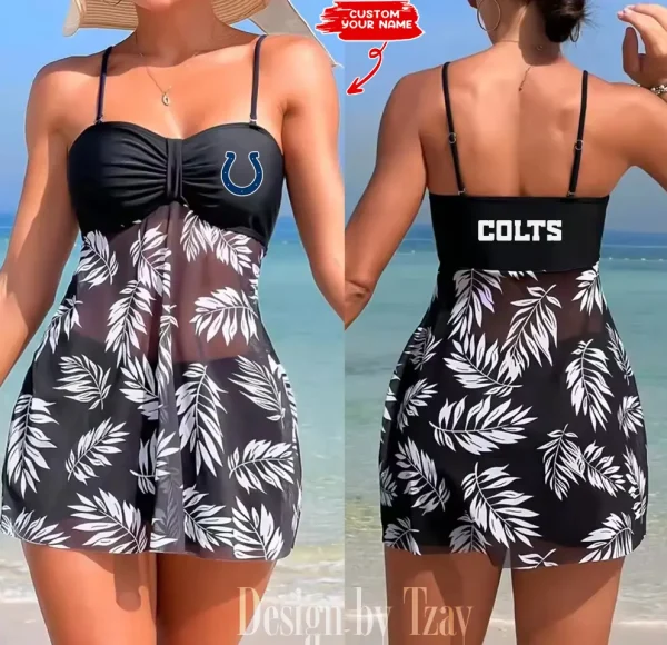 Indianapolis Colts Summer Women's Short Dress With Shorts Trending 2025 SPTSWSDT014