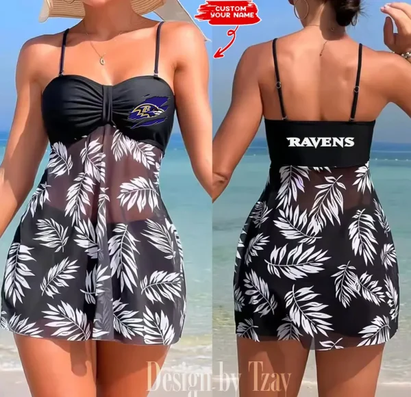 Baltimore Ravens Summer Women's Short Dress With Shorts Trending 2025 SPTSWSDT035