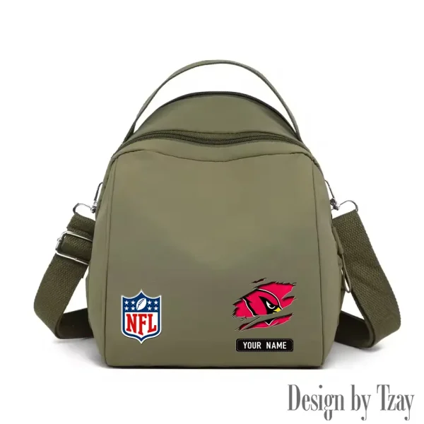 Arizona Cardinals Women's Nylon Backpack Lightweight Travel Bag SPTWNBLTB001 - Image 2