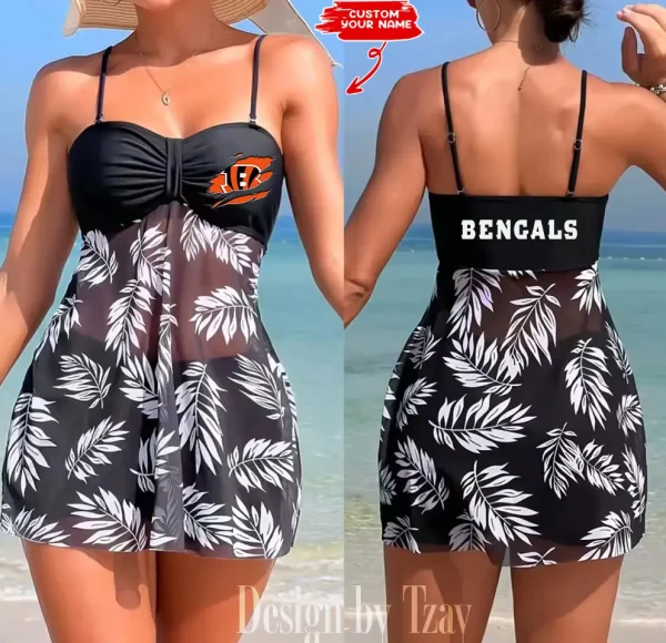 Cincinnati Bengals Summer Women's Short Dress With Shorts Trending 2025 SPTSWSDT039