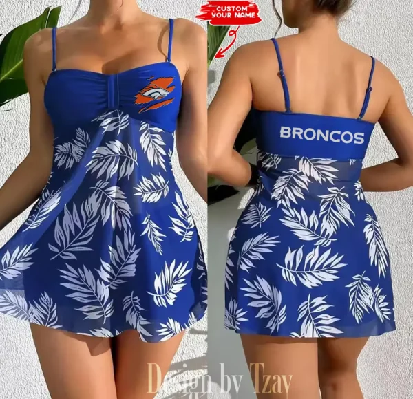 Denver Broncos Summer Women's Short Dress With Shorts Trending 2025 SPTSWSDT042 - Image 3