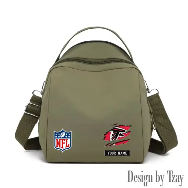 Atlanta Falcons Women's Nylon Backpack Lightweight Travel Bag SPTWNBLTB002 - Image 3