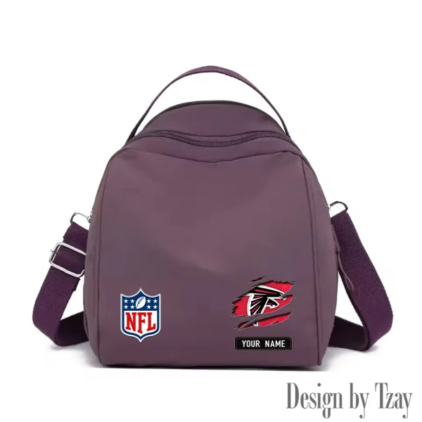 Atlanta Falcons Women's Nylon Backpack Lightweight Travel Bag SPTWNBLTB002 - Image 8