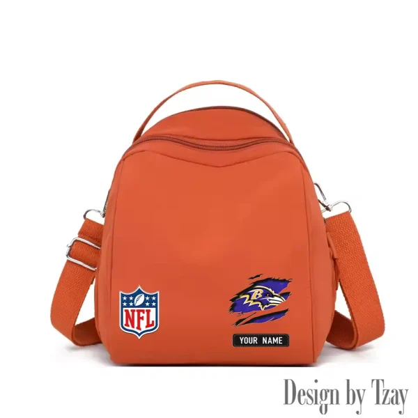 Baltimore Ravens Women's Nylon Backpack Lightweight Travel Bag SPTWNBLTB003