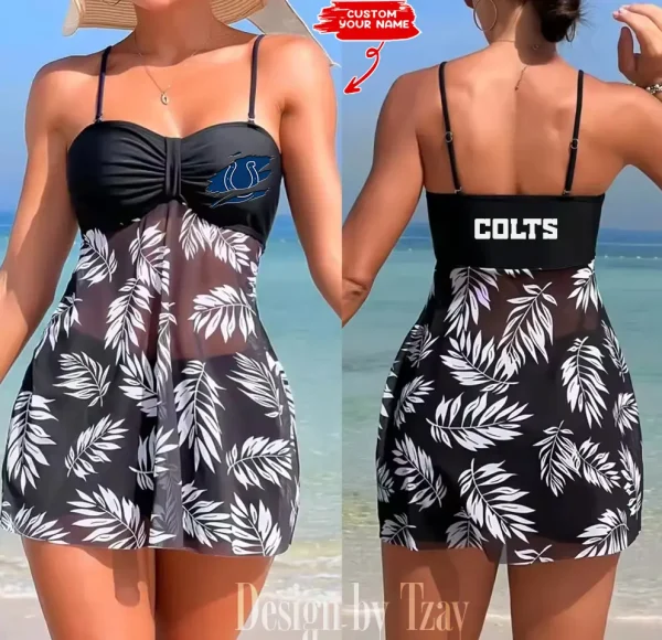 Indianapolis Colts Summer Women's Short Dress With Shorts Trending 2025 SPTSWSDT046