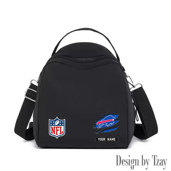 Buffalo Bills Women's Nylon Backpack Lightweight Travel Bag SPTWNBLTB004 - Image 6