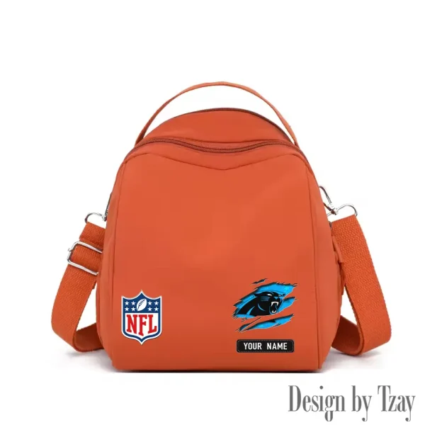 Carolina Panthers Women's Nylon Backpack Lightweight Travel Bag SPTWNBLTB005 - Image 7