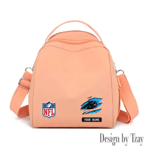 Carolina Panthers Women's Nylon Backpack Lightweight Travel Bag SPTWNBLTB005 - Image 8