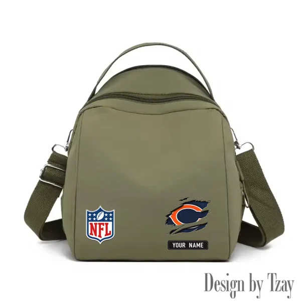 Chicago Bears Women's Nylon Backpack Lightweight Travel Bag SPTWNBLTB006 - Image 3