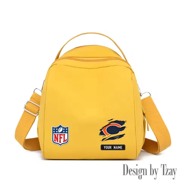 Chicago Bears Women's Nylon Backpack Lightweight Travel Bag SPTWNBLTB006 - Image 7
