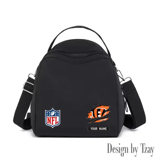 Cincinnati Bengals Women's Nylon Backpack Lightweight Travel Bag SPTWNBLTB007 - Image 2