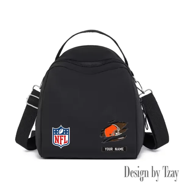 Cleveland Browns Women's Nylon Backpack Lightweight Travel Bag SPTWNBLTB008 - Image 7