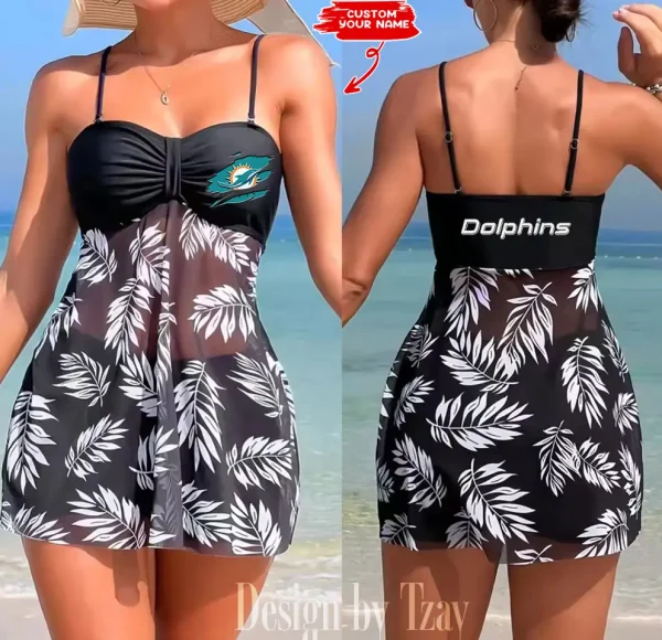 Miami Dolphins Summer Women's Short Dress With Shorts Trending 2025 SPTSWSDT052