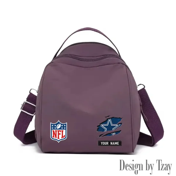 Dallas Cowboys Women's Nylon Backpack Lightweight Travel Bag SPTWNBLTB009 - Image 5