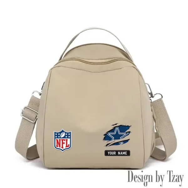 Dallas Cowboys Women's Nylon Backpack Lightweight Travel Bag SPTWNBLTB009 - Image 6