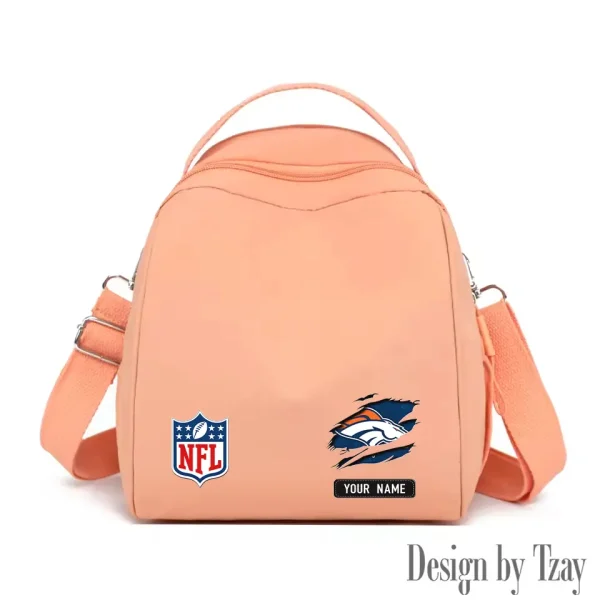 Denver Broncos Women's Nylon Backpack Lightweight Travel Bag SPTWNBLTB010 - Image 2