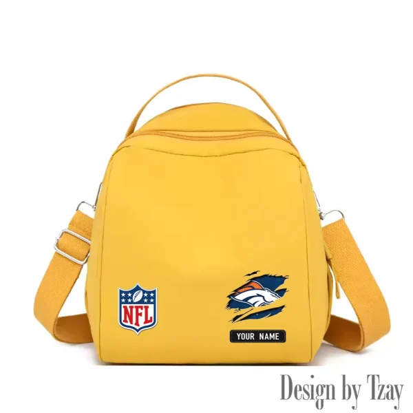 Denver Broncos Women's Nylon Backpack Lightweight Travel Bag SPTWNBLTB010 - Image 5