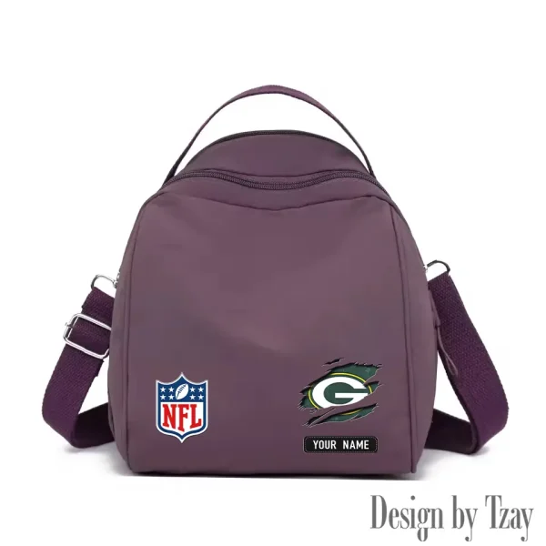 Green Bay Packers Women's Nylon Backpack Lightweight Travel Bag SPTWNBLTB012 - Image 2