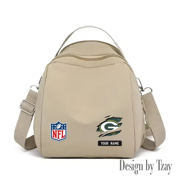 Green Bay Packers Women's Nylon Backpack Lightweight Travel Bag SPTWNBLTB012 - Image 3