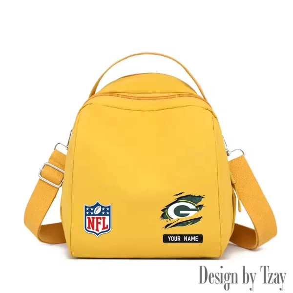 Green Bay Packers Women's Nylon Backpack Lightweight Travel Bag SPTWNBLTB012 - Image 4