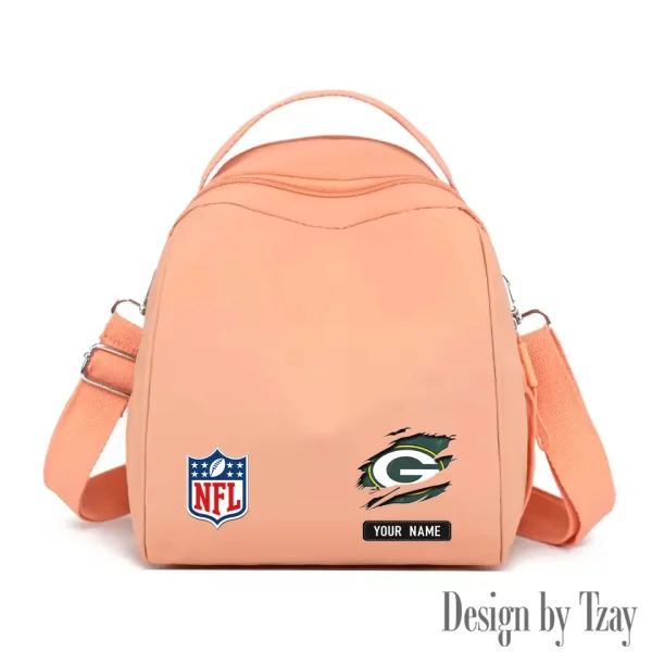 Green Bay Packers Women's Nylon Backpack Lightweight Travel Bag SPTWNBLTB012 - Image 6