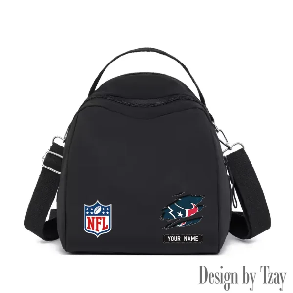Houston Texans Women's Nylon Backpack Lightweight Travel Bag SPTWNBLTB013 - Image 3