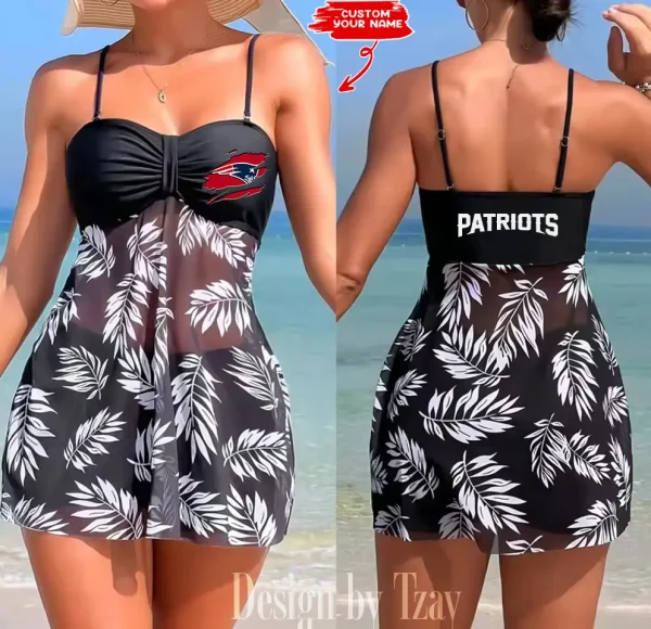 New England Patriots Summer Women's Short Dress With Shorts Trending 2025 SPTSWSDT054