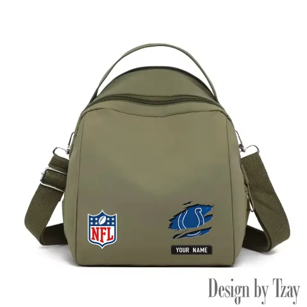 Indianapolis Colts Women's Nylon Backpack Lightweight Travel Bag SPTWNBLTB014 - Image 3